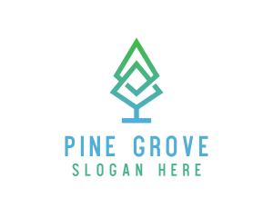Pine - Pine Tree Leaf logo design