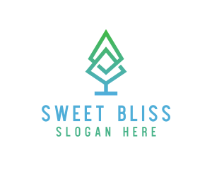 Pine Tree Leaf logo design