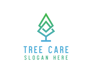 Pine Tree Leaf logo design