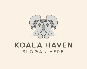 Cartoon Koala Toy logo design