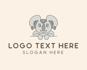 Toy - Cartoon Koala Toy logo design