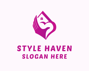 Shelter - Health Hand Care House logo design
