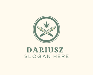 Medical Marijuana - Marijuana Cross Joint logo design