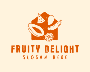 Tropical Fruit House logo design