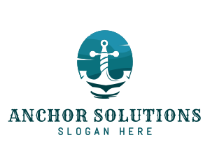 Anchor - Marine Sailing Anchor logo design