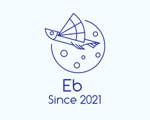 Fishery - Blue Flying Fish logo design
