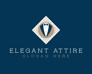 Gentleman Tuxedo Suit logo design