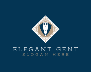 Gentleman Tuxedo Suit logo design