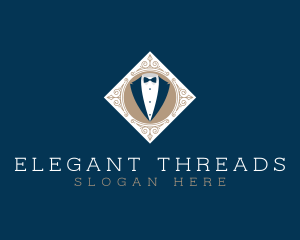 Attire - Gentleman Tuxedo Suit logo design