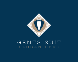 Gentleman Tuxedo Suit logo design