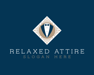 Gentleman Tuxedo Suit logo design