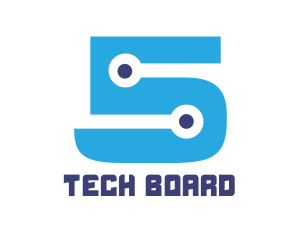 Motherboard - Dot Number 5 logo design