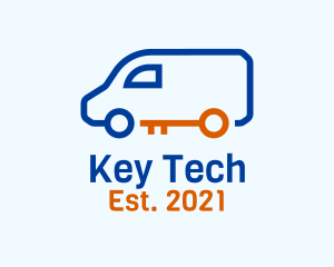 Van Key Locksmith logo design