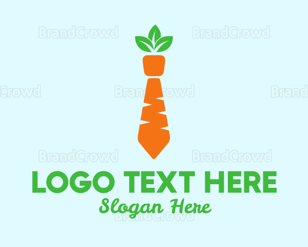 Carrot Veggie Necktie Logo