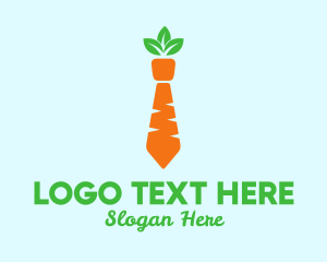 Produce - Carrot Veggie Necktie logo design
