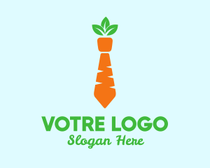 Carrot Veggie Necktie Logo