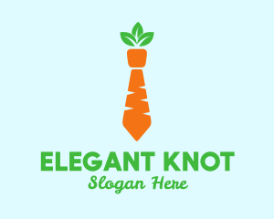 Carrot Veggie Necktie logo design