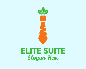 Carrot Veggie Necktie logo design