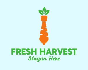 Veggie - Carrot Veggie Necktie logo design