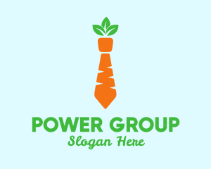Produce - Carrot Veggie Necktie logo design