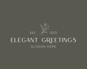 Luxury Elegant Flower  logo design