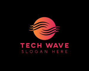 Sound Digital Audio Wave logo design