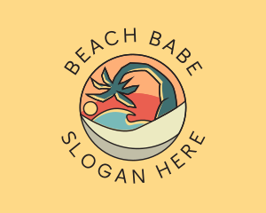 Colorful Summer Beach logo design