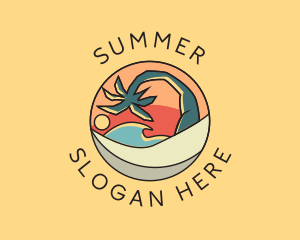 Colorful Summer Beach logo design