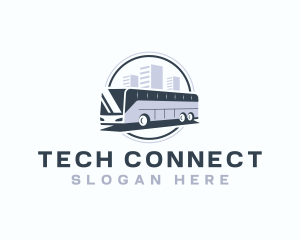 Liner - City Bus Shuttle logo design
