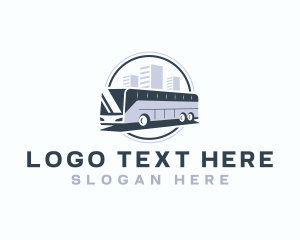 Driving - City Bus Shuttle logo design