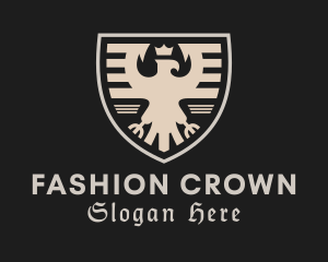 Royal Eagle Crown Shield logo design