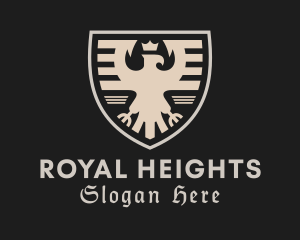 Royal Eagle Crown Shield logo design