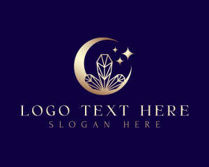 Luxury - Moon Night Crystal logo design