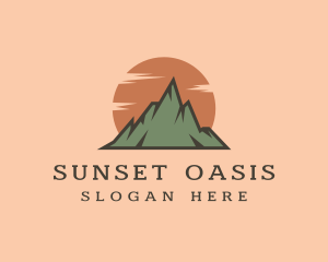 Mountain Sun Hiking logo design