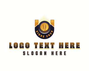 Disc Golf - Curling Sports League logo design