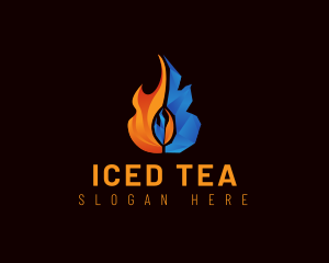 Ice Flame Fuel logo design