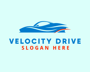 Drive - Speed Racecar Drive logo design