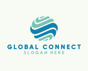 Global Wave Business logo design