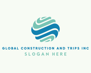 Global Wave Business logo design