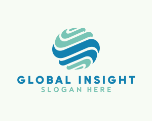 Global Wave Business logo design