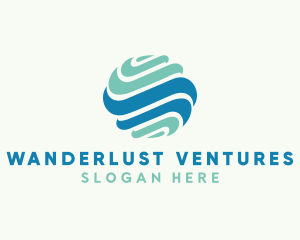 Global Wave Business logo design