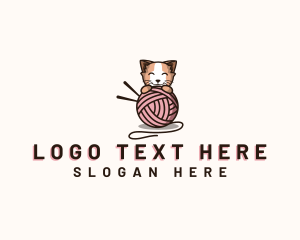 Playful - Playful Kitten Yarn logo design