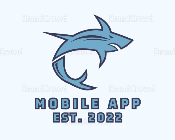 Blue Gaming Shark Logo