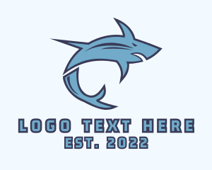 Esport - Blue Gaming Shark logo design