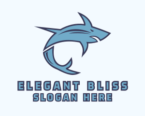 Blue Gaming Shark Logo