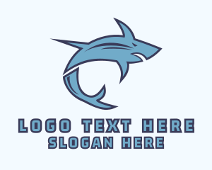 Blue Gaming Shark Logo
