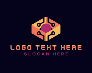 Tech - Ai Tech Cube Cyberspace logo design