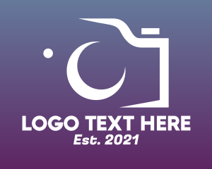 Blog - Minimalist Camera Silhouette logo design