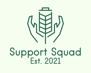 Help - Wheat Farmer Hands logo design