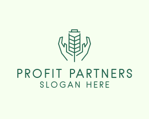 Wheat Farmer Hands logo design